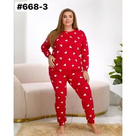 Фотография Костюм женский тёплый 668-3 red р.54-60 "ZLATA" недорого оптом от прямого поставщика