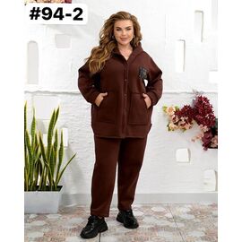 Фотография Костюм спортивный женский 94-2 brown р.50-60 "ZLATA" недорого оптом от прямого поставщика