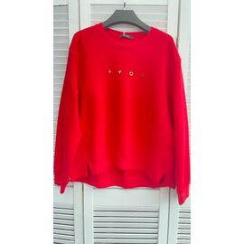 Светр жіночий 79578 red р.ower size "Karon" недорого оптом від прямого постачальника