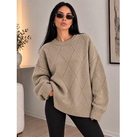Фотография Свитер женский 8355 beige р.42-46 "Karon" недорого оптом от прямого поставщика