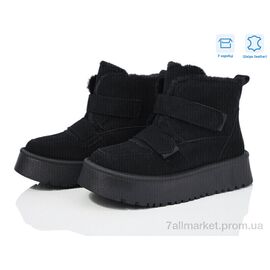 Уггі жіночі утеплені Зима M026 black (8 пар р.36-41) "Ok Shoes" недорого оптом від прямого постачальника