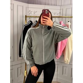 Кофта спортивна жіноча 1829 grey р.42-48 "BONJOUR" недорого оптом від прямого постачальника