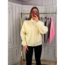 Кофта спортивна жіноча 1829 l.beige р.42-48 "BONJOUR" недорого оптом від прямого постачальника