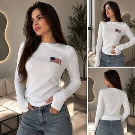 Светр жіночий 4271 white р.42-48 "BONJOUR" недорого оптом від прямого постачальника
