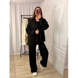 Фотография Костюм спортивный женский 5197 black р.42-48 "BONJOUR" недорого оптом от прямого поставщика