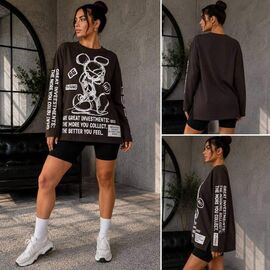 Светр жіночий 93 brown р.42-54 "BONJOUR" недорого оптом від прямого постачальника