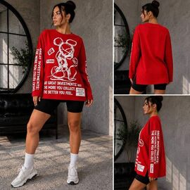 Светр жіночий 93 red р.42-54 "BONJOUR" недорого оптом від прямого постачальника