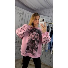 Светр жіночий M630-1 pink р.42-48 "BONJOUR" недорого оптом від прямого постачальника