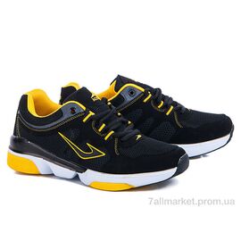 Кросівки чоловічі модні  511 черно-желтый (8 пар р.40-44) "Class Shoes" недорого оптом від прямого постачальника