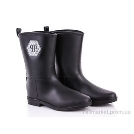 Гумове взуття жіноче Весна/осінь 608PP черный (6 пар р.36-40) "Class Shoes" недорого оптом від прямого постачальника