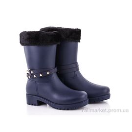 Гумове взуття жіноче Весна/осінь 707 синий (6 пар р.36-40) "Class Shoes" недорого оптом від прямого постачальника