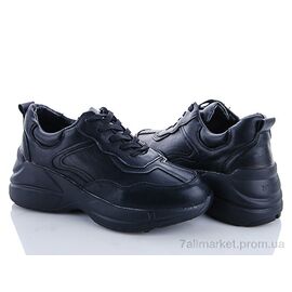 Кросівки жіночі модні Весна/осінь 18-12 черный (6 пар р.36-40) "Class Shoes" недорого оптом від прямого постачальника