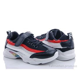 Кросівки дитячі модні Весна/осінь LV6 black 33-37 (8 пар р.33-37) "Class Shoes" недорого оптом від прямого постачальника