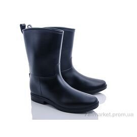 Гумове взуття жіноче Весна/осінь 608 черный сапог (6 пар р.37-41) "Class Shoes" недорого оптом від прямого постачальника