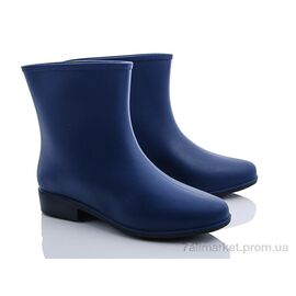 Гумове взуття жіноче Весна/осінь G01-1 синий (6 пар р.36-41) "Class Shoes" недорого оптом від прямого постачальника