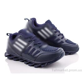 Кросівки чоловічі модні Весна/осінь 1648-31 navy-silver (8 пар р.41-45) "Class Shoes" недорого оптом від прямого постачальника