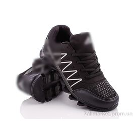 Кросівки чоловічі модні Весна/осінь MAX90-21 black-silver (8 пар р.41-45) "Class Shoes" недорого оптом від прямого постачальника