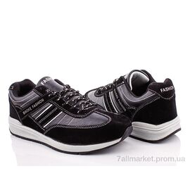 Кросівки чоловічі модні Весна/осінь 0071 черный (8 пар р.41-45) "Class Shoes" недорого оптом від прямого постачальника