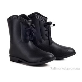 Чоботи жіночі зручні Весна/осінь B01 черный (6 пар р.36-39) "Class Shoes" недорого оптом від прямого постачальника