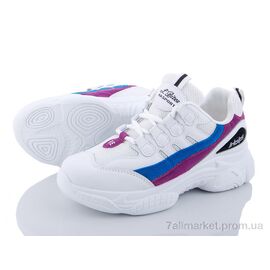 Кросівки жіночі модні Весна/осінь E09 белый (6 пар р.35-40) "Class Shoes" недорого оптом від прямого постачальника