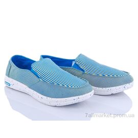 Сліпони жіночі тканинні  WR-ESP сине-желтый (6 пар р.36-40) "Class Shoes" недорого оптом від прямого постачальника