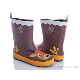 Гумове взуття дитяча Весна/осінь HMY4 коричневый (8 пар р.25-30) "Class Shoes" недорого оптом від прямого постачальника