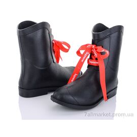 Гумове взуття жіноче Весна/осінь B01SP черный (6 пар р.36-39) "Class Shoes" недорого оптом від прямого постачальника