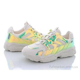 Кросівки жіночі модні Весна/осінь A867 бежевый (6 пар р.36-40) "Class Shoes" недорого оптом від прямого постачальника