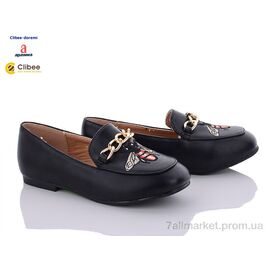 Фотография Туфли детские удобные Весна/осень G2012M black (6 пар р.25-30) "Clibee-Doremi" недорого оптом от прямого поставщика