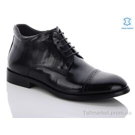 Черевики чоловічі стильні Весна/осінь 2YR1135 black (10 пар р.39-45) "Euromoda" недорого оптом від прямого постачальника