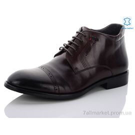 Черевики чоловічі стильні Весна/осінь 2YR1135 brown (10 пар р.39-45) "Euromoda" недорого оптом від прямого постачальника