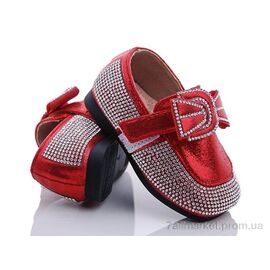 Туфлі дитячі зручні Весна/осінь 88135 red (6 пар р.15-19) "Эльффей" недорого оптом від прямого постачальника