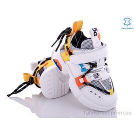 Кросівки дитячі модні Весна/осінь Y7032 white (8 пар р.22-25) "Эльффей" недорого оптом від прямого постачальника