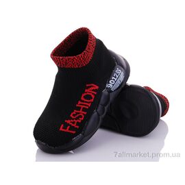 Кросівки дитячі модні Весна/осінь 616 -B-1 черный (8 пар р.26-31) "Эльффей" недорого оптом від прямого постачальника