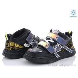 Кросівки дитячі модні Весна/осінь DA35196A black (8 пар р.32-37) "Эльффей" недорого оптом від прямого постачальника