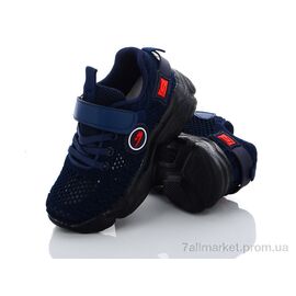 Кросівки дитячі модні Весна/осінь 1909В-1 синий (8 пар р.27-32) "Эльффей" недорого оптом від прямого постачальника