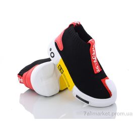 Кросівки дитячі модні  B1973-21 черно-синий (8 пар р.26-31) "Эльффей" недорого оптом від прямого постачальника