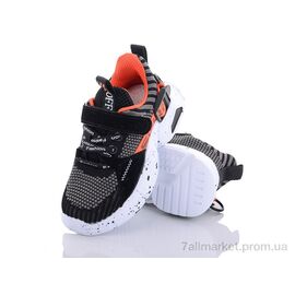 Кросівки дитячі модні Весна/осінь 18-03B black (8 пар р.27-32) "Эльффей" недорого оптом від прямого постачальника