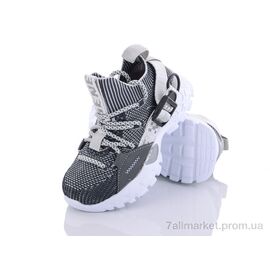 Кросівки дитячі модні Весна/осінь В83 серый (6 пар р.27-32) "Эльффей" недорого оптом від прямого постачальника
