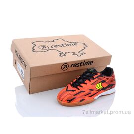 Футбольне взуття дитячі Весна/осінь DDB21419 black-orange (16 пар р.31-35) "Restime" недорого оптом від прямого постачальника