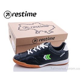 Футбольне взуття дитячі Весна/осінь DWB19888 black-white-lime (8 пар р.37-41) "Restime" недорого оптом від прямого постачальника