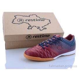 Футбольне взуття чоловічі Весна/осінь DMB20810 d.red-navy (8 пар р.41-45) "Restime" недорого оптом від прямого постачальника