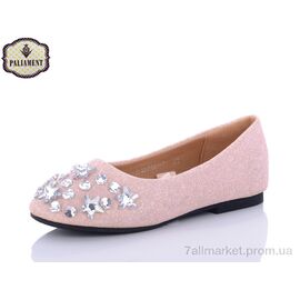 Балетки дитячі на дівчинку Весна/осінь A18200-1 (8 пар р.31-36) "PALIAMENT" недорого оптом від прямого постачальника