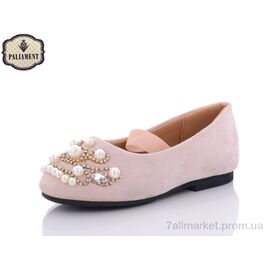 Балетки дитячі на дівчинку Весна/осінь D18187-1 (8 пар р.26-31) "PALIAMENT" недорого оптом від прямого постачальника