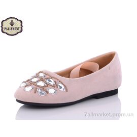 Балетки дитячі на дівчинку Весна/осінь D18185-1 (8 пар р.26-31) "PALIAMENT" недорого оптом від прямого постачальника
