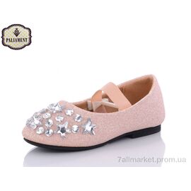 Балетки дитячі на дівчинку Весна/осінь D18200-1 (8 пар р.26-31) "PALIAMENT" недорого оптом від прямого постачальника