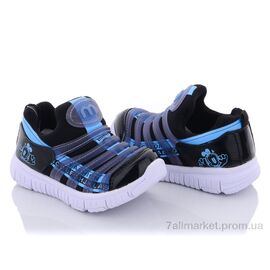 Кросівки дитячі модні Весна/осінь BD711-2 черный (8 пар р.26-30) "Class Shoes" недорого оптом від прямого постачальника