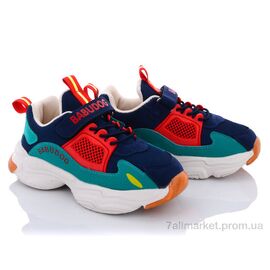 Фотография Кроссовки детские модные Весна/осень BD82006-32 синий (8 пар р.27-31) "Class Shoes" недорого оптом от прямого поставщика