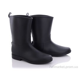 Гумове взуття жіноче Весна/осінь 608W черный (8 пар р.36-40) "Class Shoes" недорого оптом від прямого постачальника