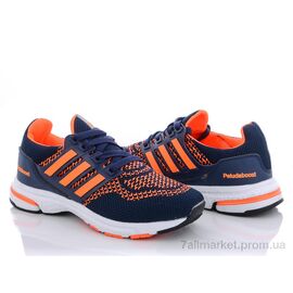 Кросівки чоловічі модні Весна/осінь A91 сине-оранжевый (8 пар р.40-44) "Class Shoes" недорого оптом від прямого постачальника